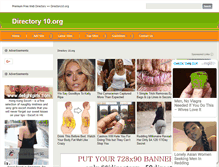 Tablet Screenshot of directory10.org